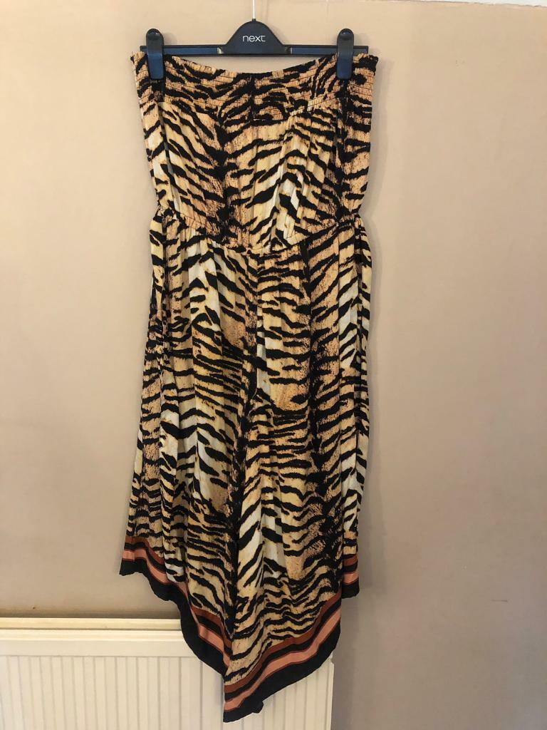 river island zebra print jumpsuit